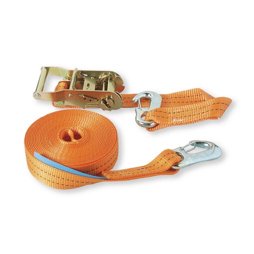 Ratchet Lashing Straps with Snap Hook, 2 Pieces